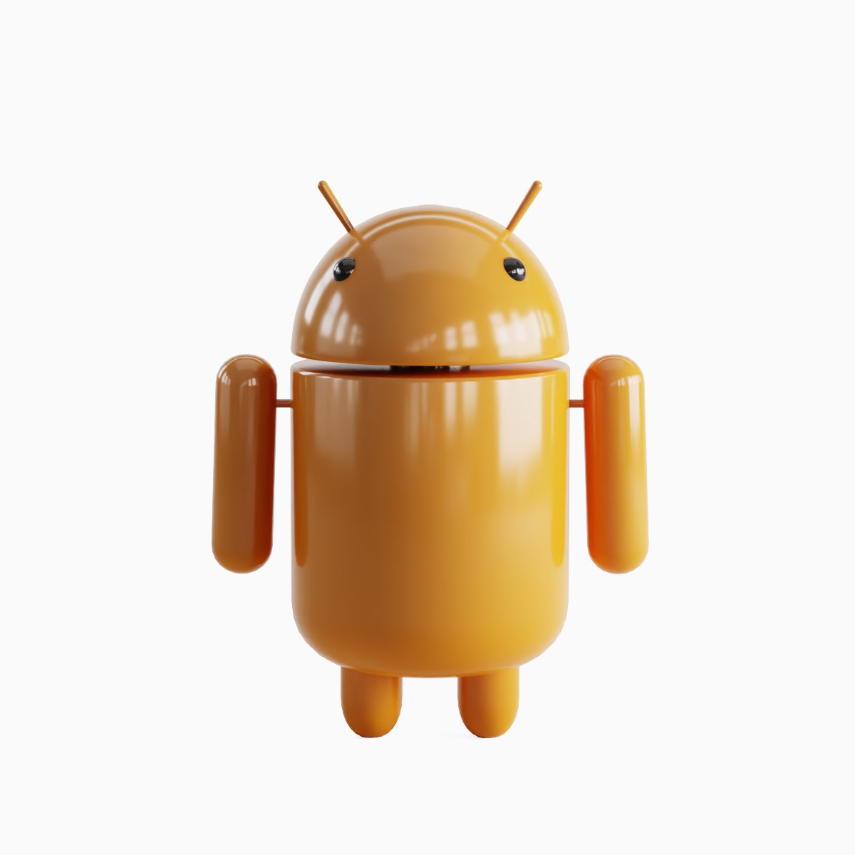 Android Robot Set Low-poly 3D model_38