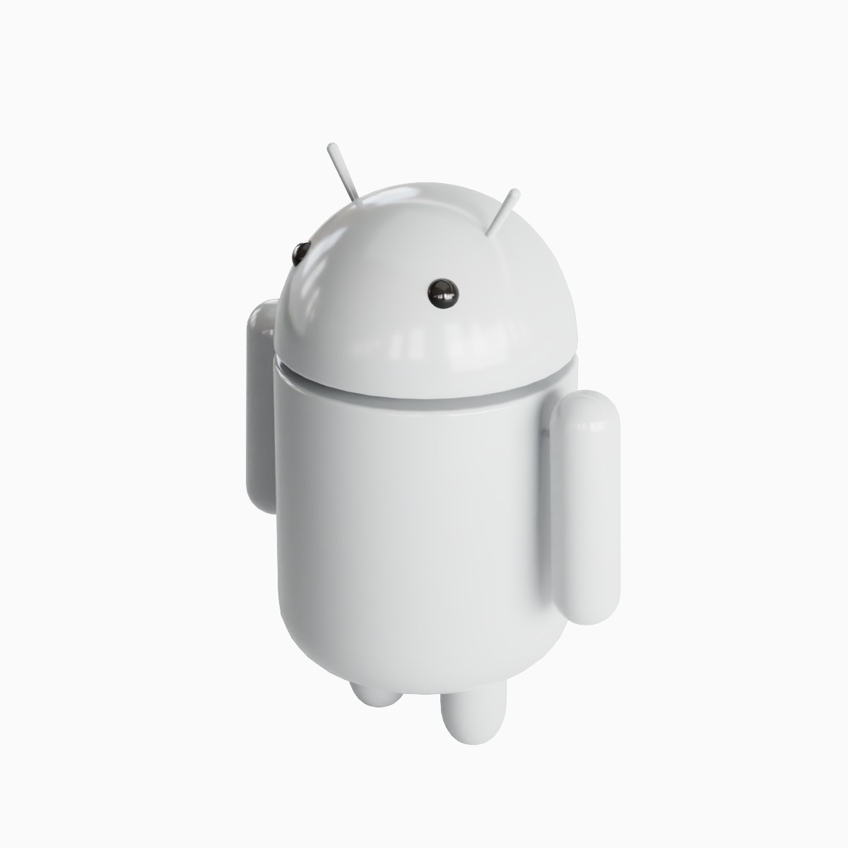 Android Robot Set Low-poly 3D model_53