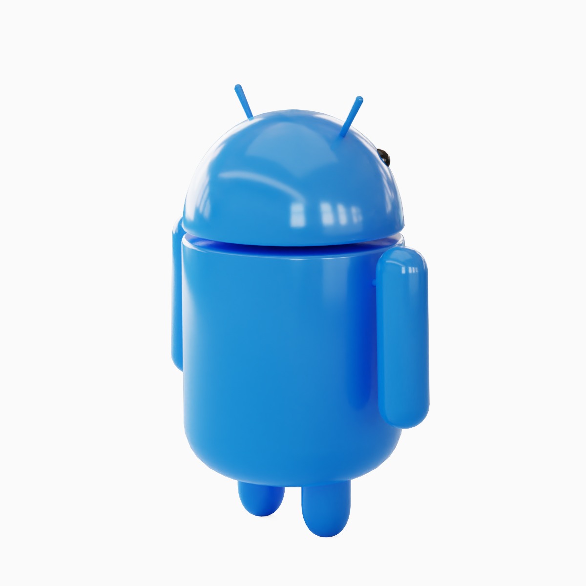 Android Robot Set Low-poly 3D model_9