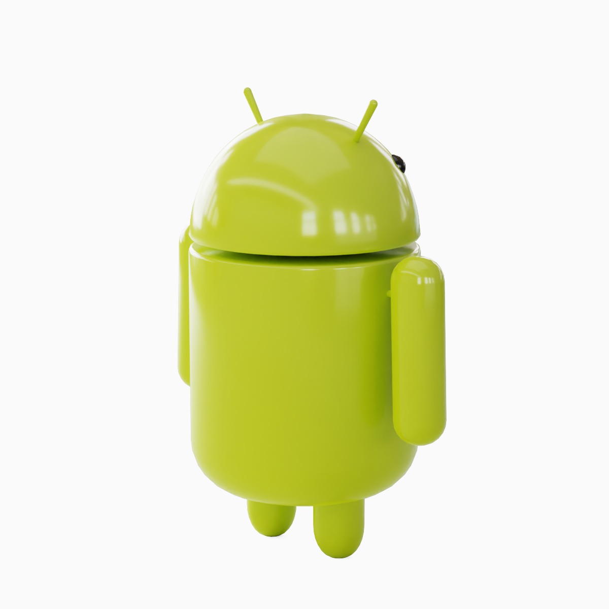 Android Robot Set Low-poly 3D model_27
