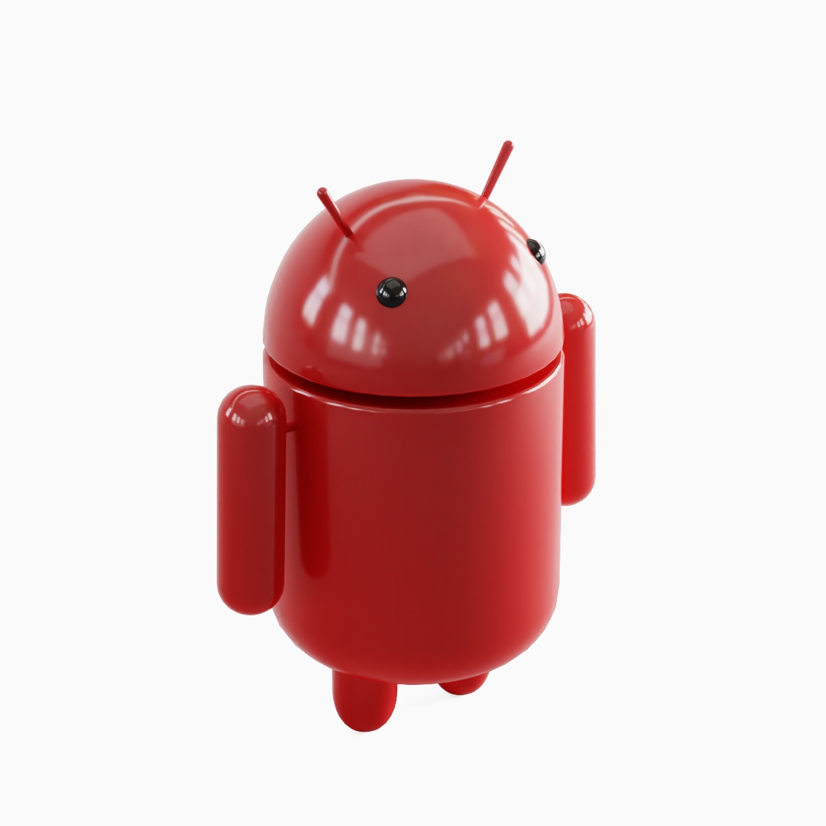 Android Robot Set Low-poly 3D model_43
