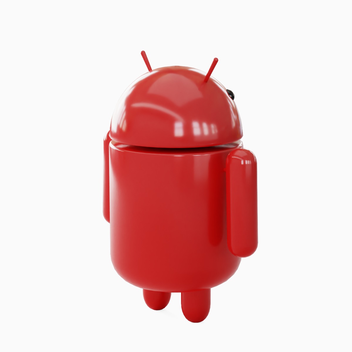 Android Robot Set Low-poly 3D model_46