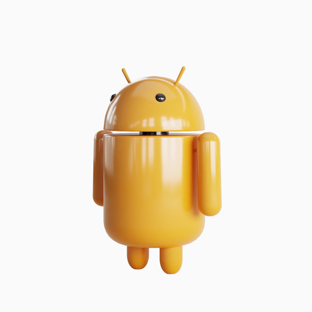 Android Robot Set Low-poly 3D model_32