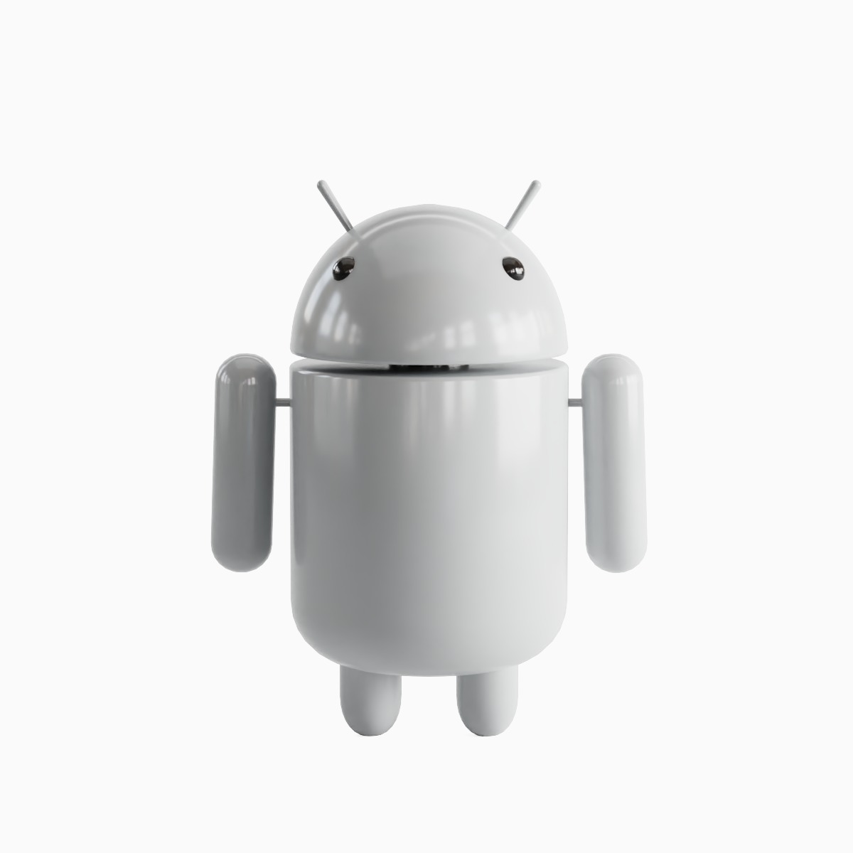 Android Robot Set Low-poly 3D model_54