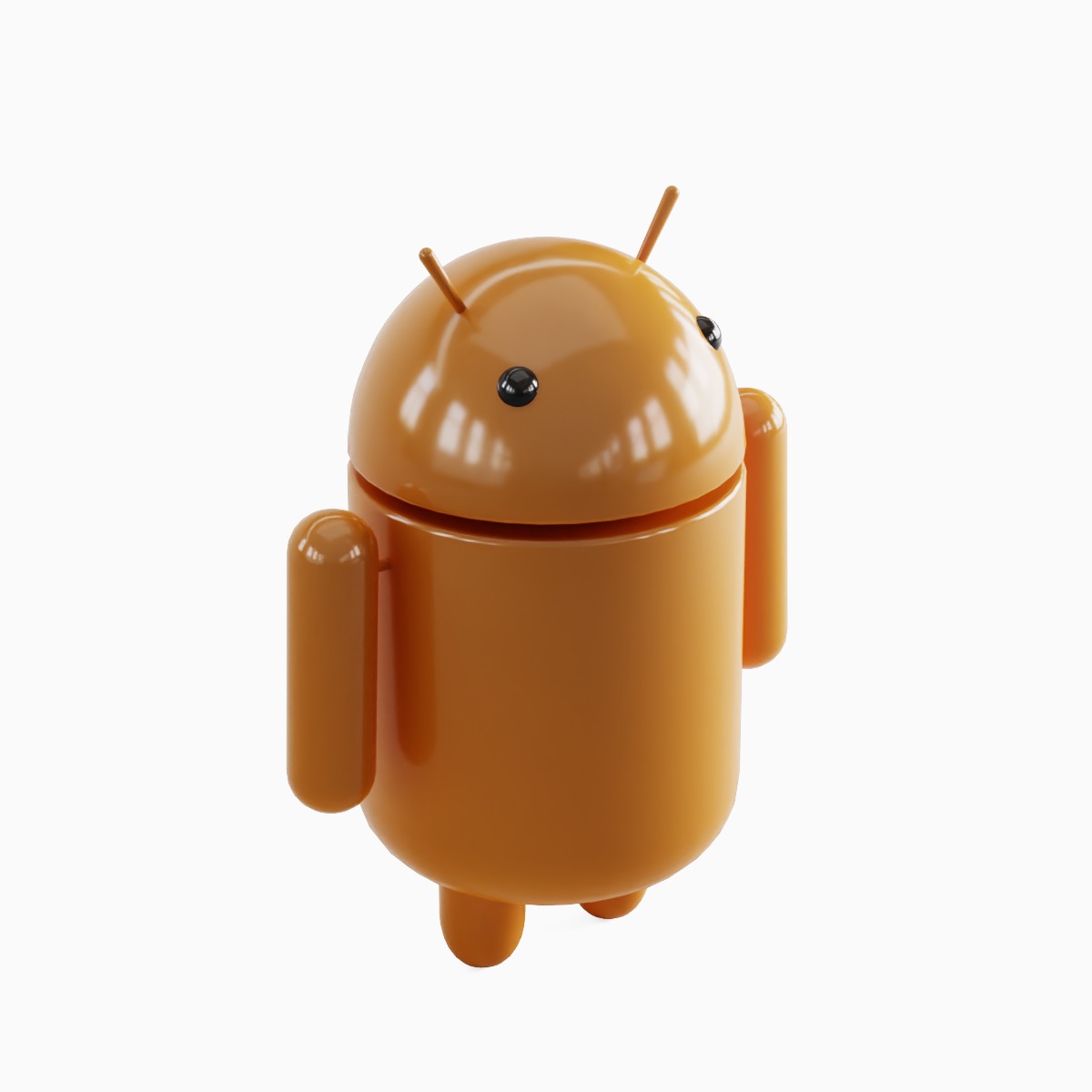 Android Robot Set Low-poly 3D model_34