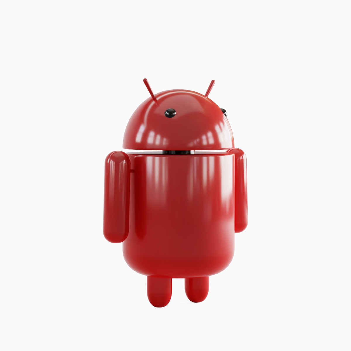 Android Robot Set Low-poly 3D model_40