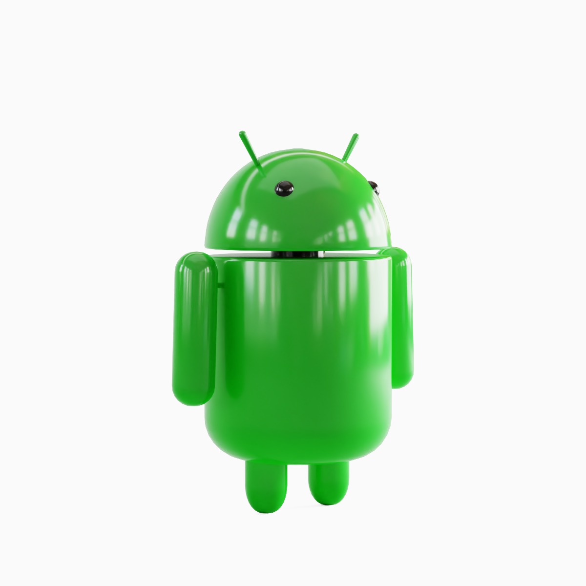Android Robot Set Low-poly 3D model_13