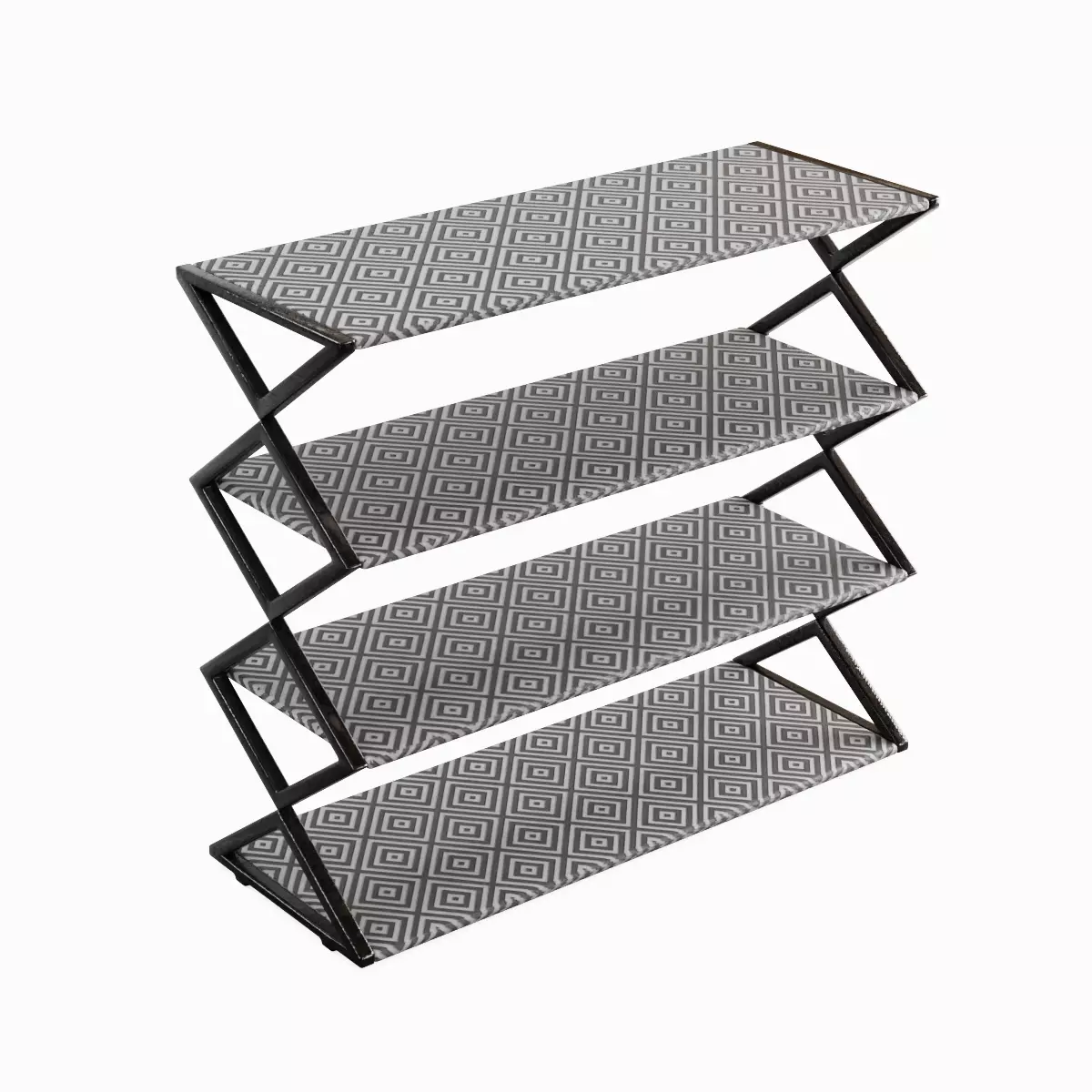 Shoe Rack 02 Low-poly 3D model_0