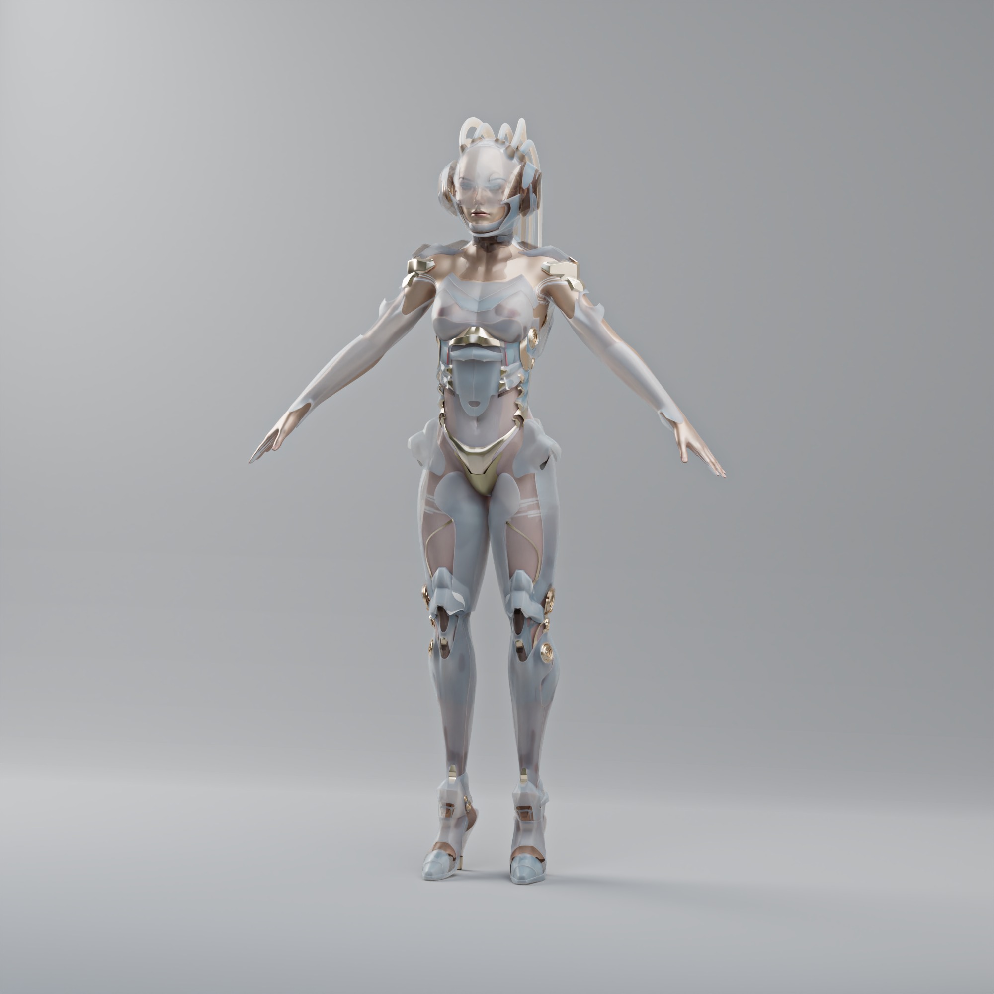 Automata Robot 3D model_3