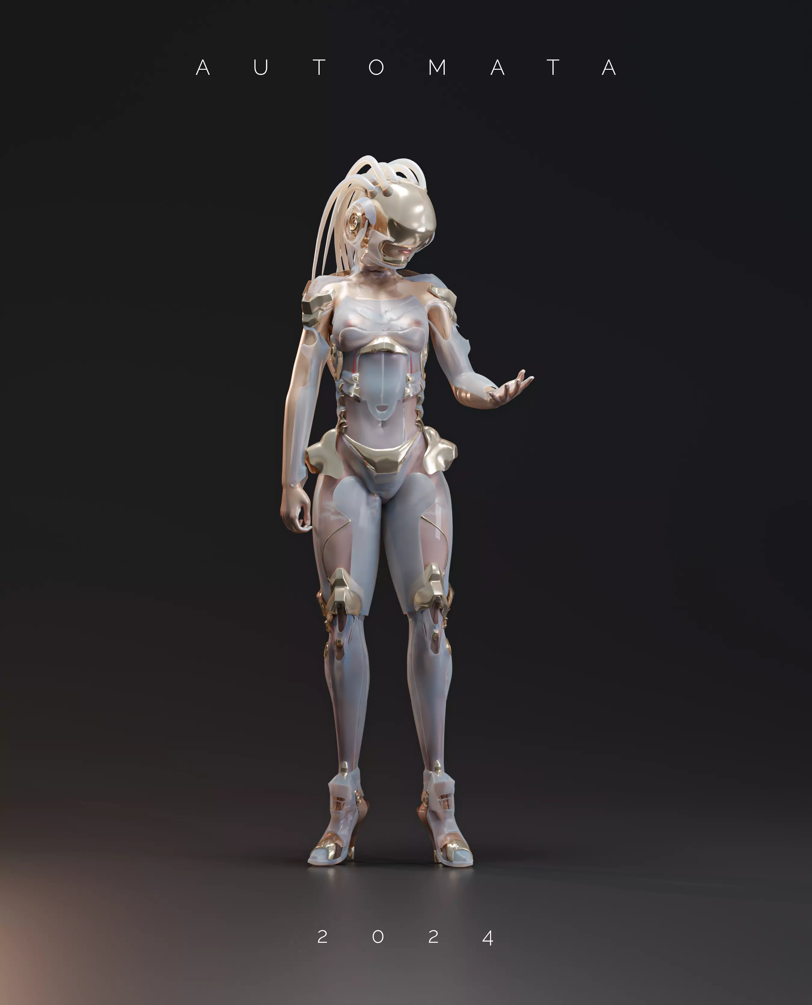 Automata Robot 3D model_0