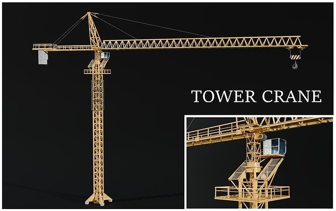 Tower Crane 3D model