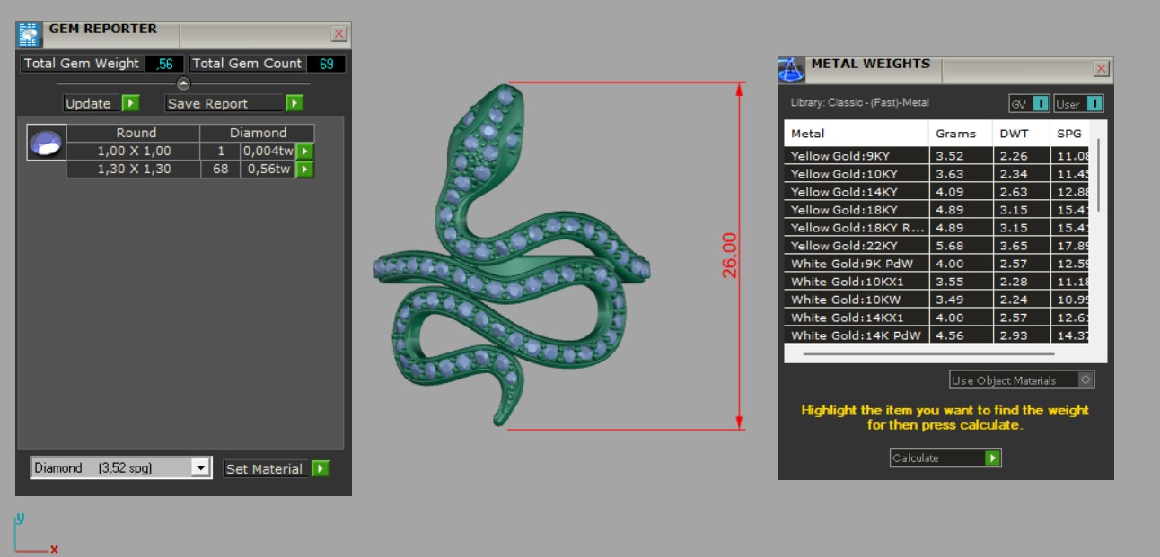 SNAKE RING 3D print model_7