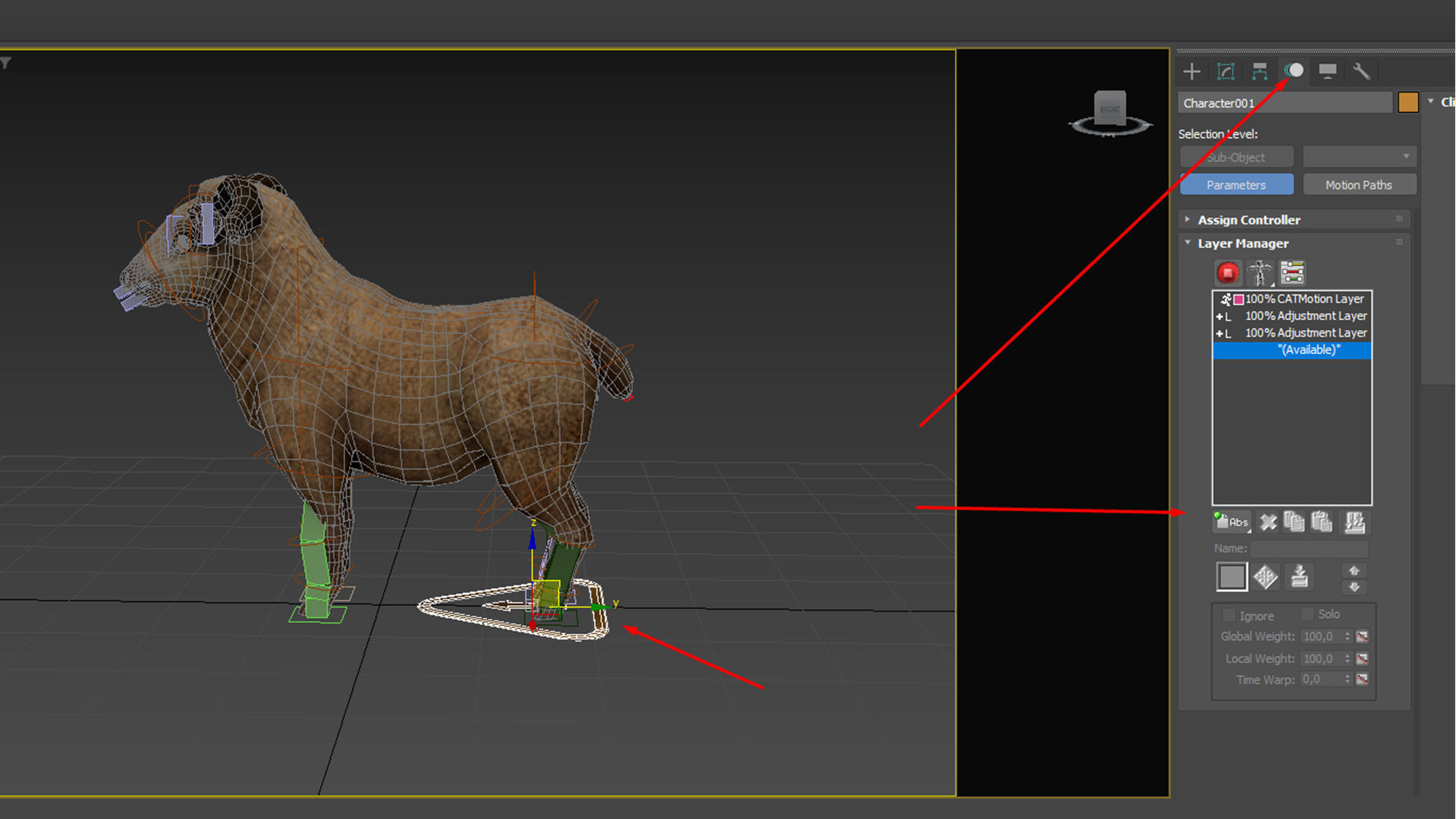 fluffy ram sheep rig  high-poly textured 3D model_8