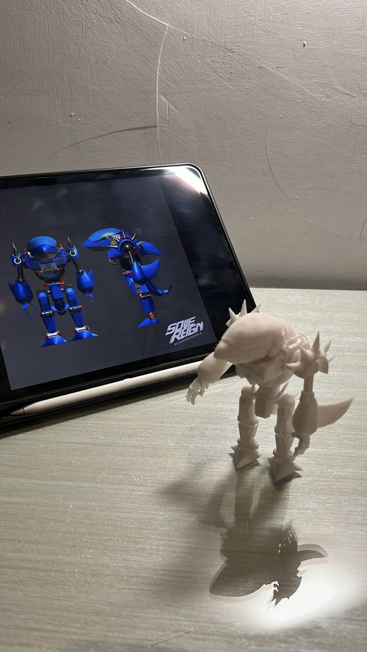 MECHA ANIMALS SHARK ACTION FIGURE 3D print model_1
