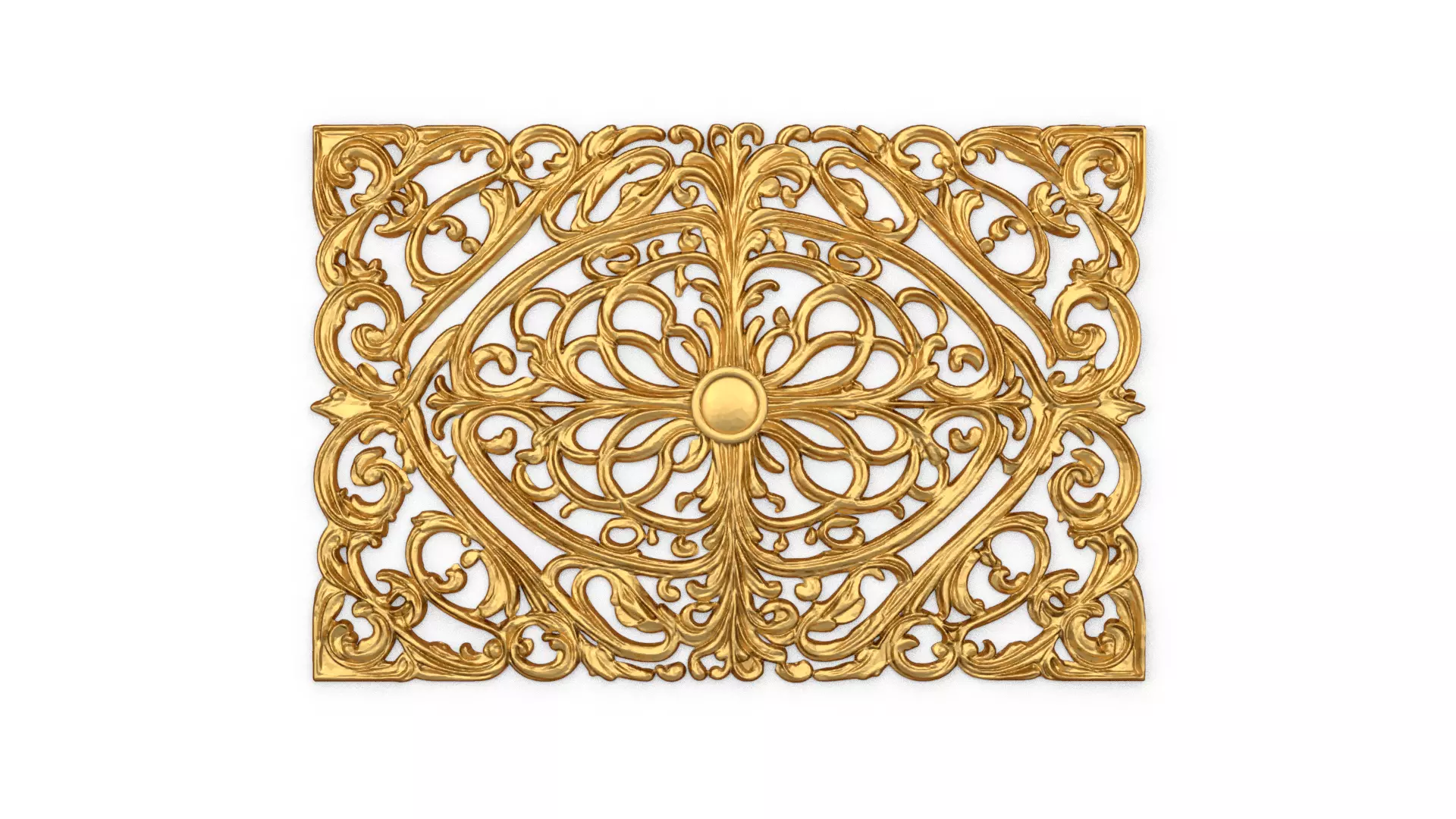 Classic decor ornament carved 57 3D model_0