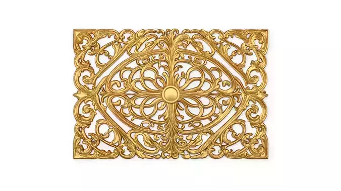 Classic decor ornament carved 57 3D model
