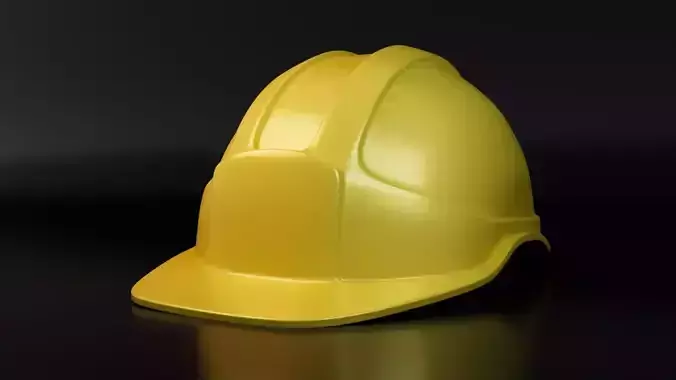 Construction Helmet Free low-poly 3D model