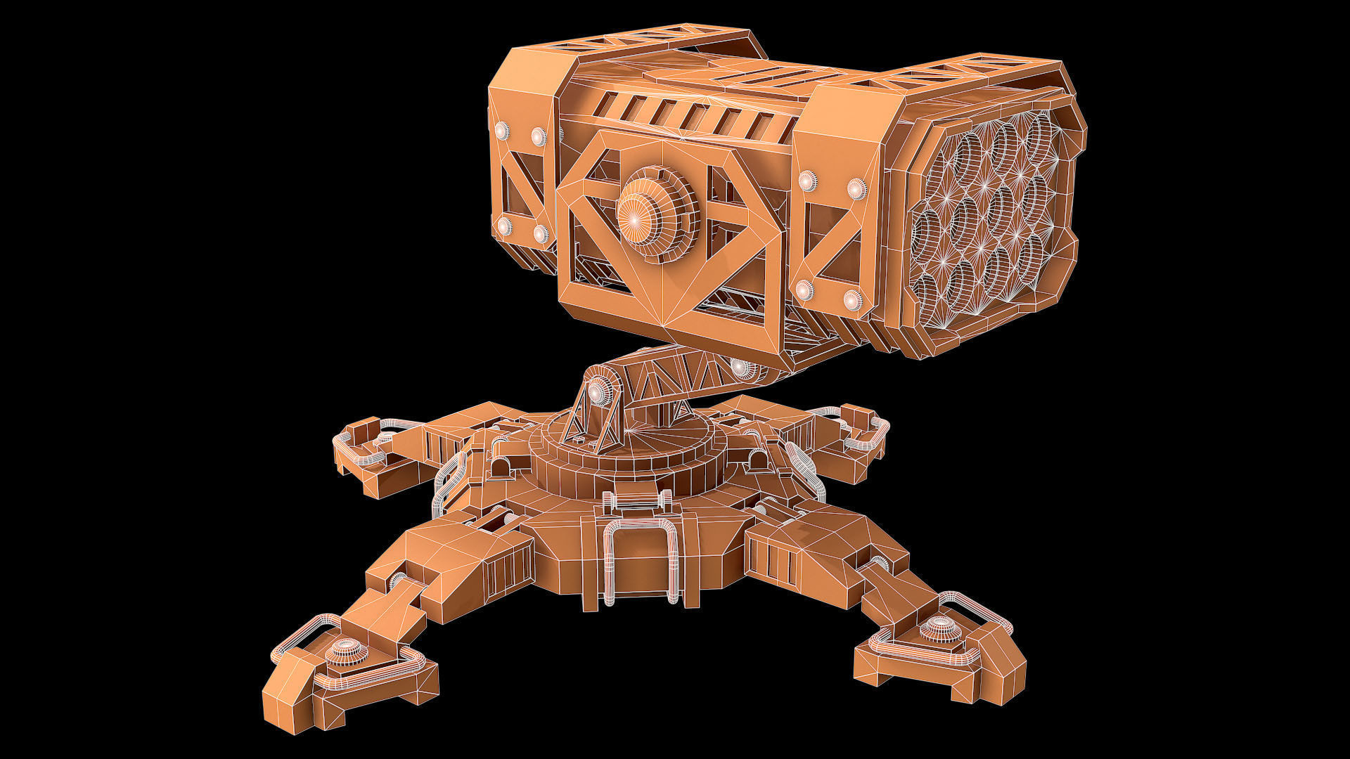 Missile Launcher 1 - Clay 3D model_9