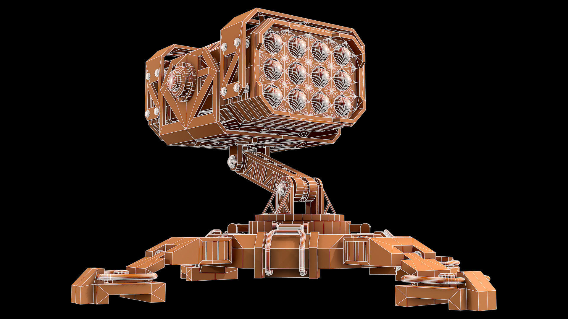 Missile Launcher 1 - Clay 3D model_11