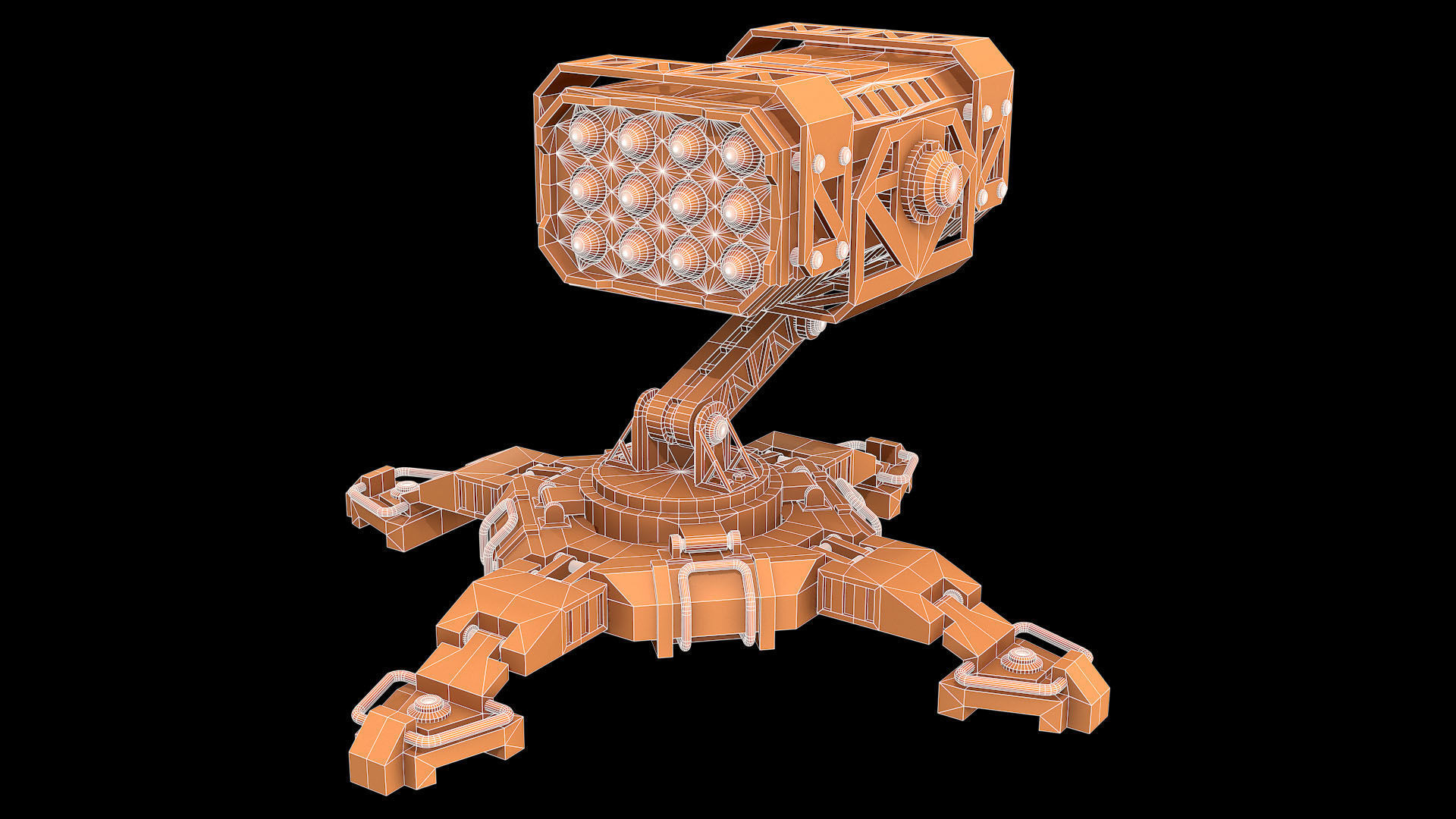 Missile Launcher 1 - Clay 3D model_8