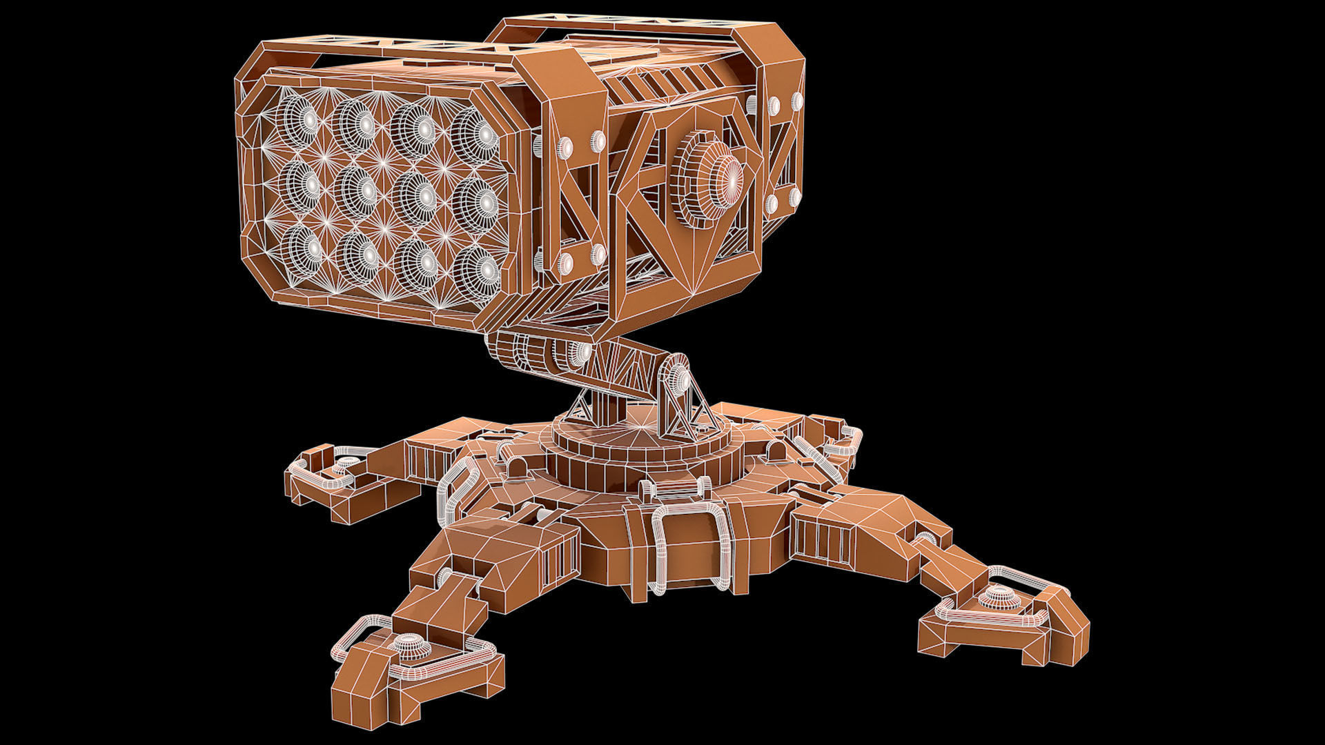 Missile Launcher 1 - Clay 3D model_10