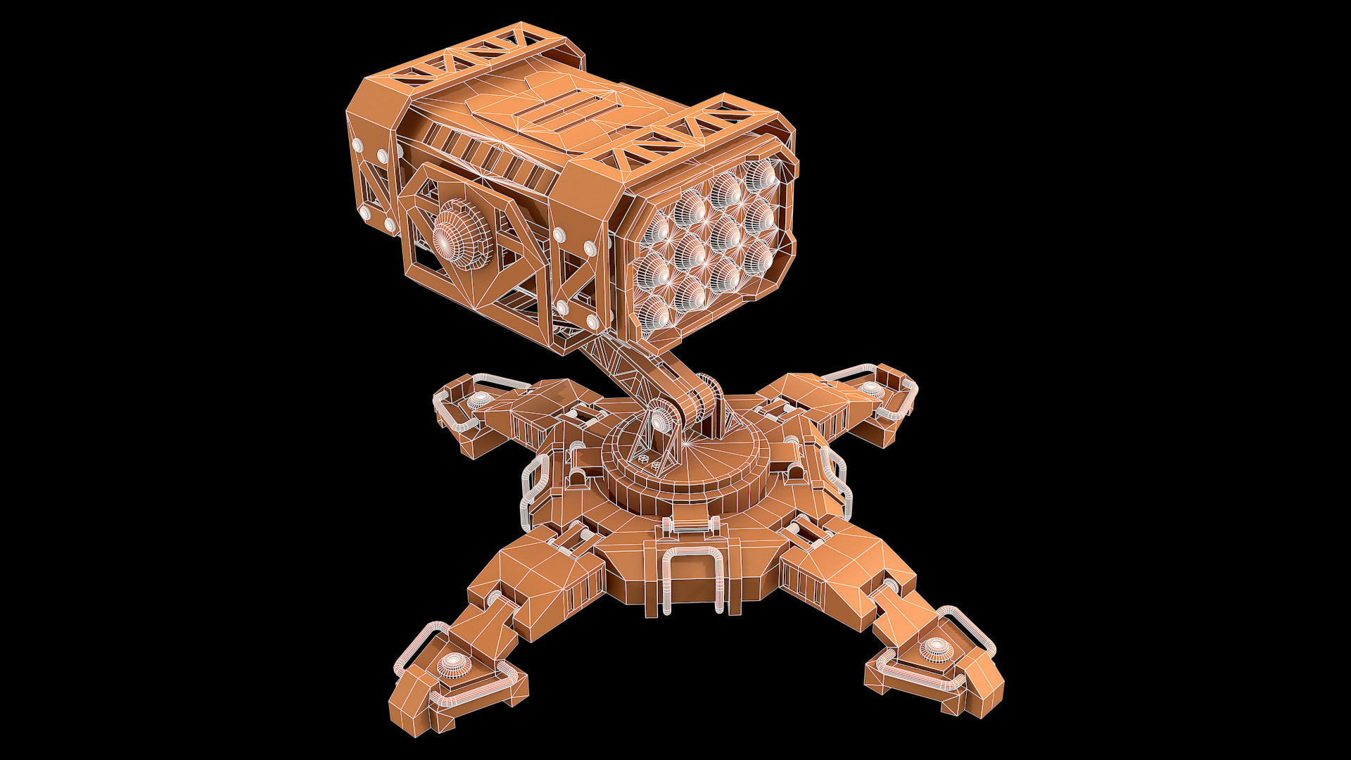 Missile Launcher 1 - Clay 3D model_12