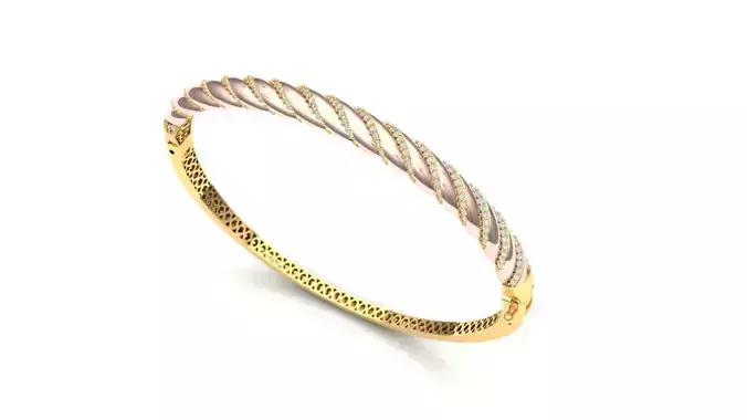 Bracelet jewellery 3d wax resine projet model 3D 7