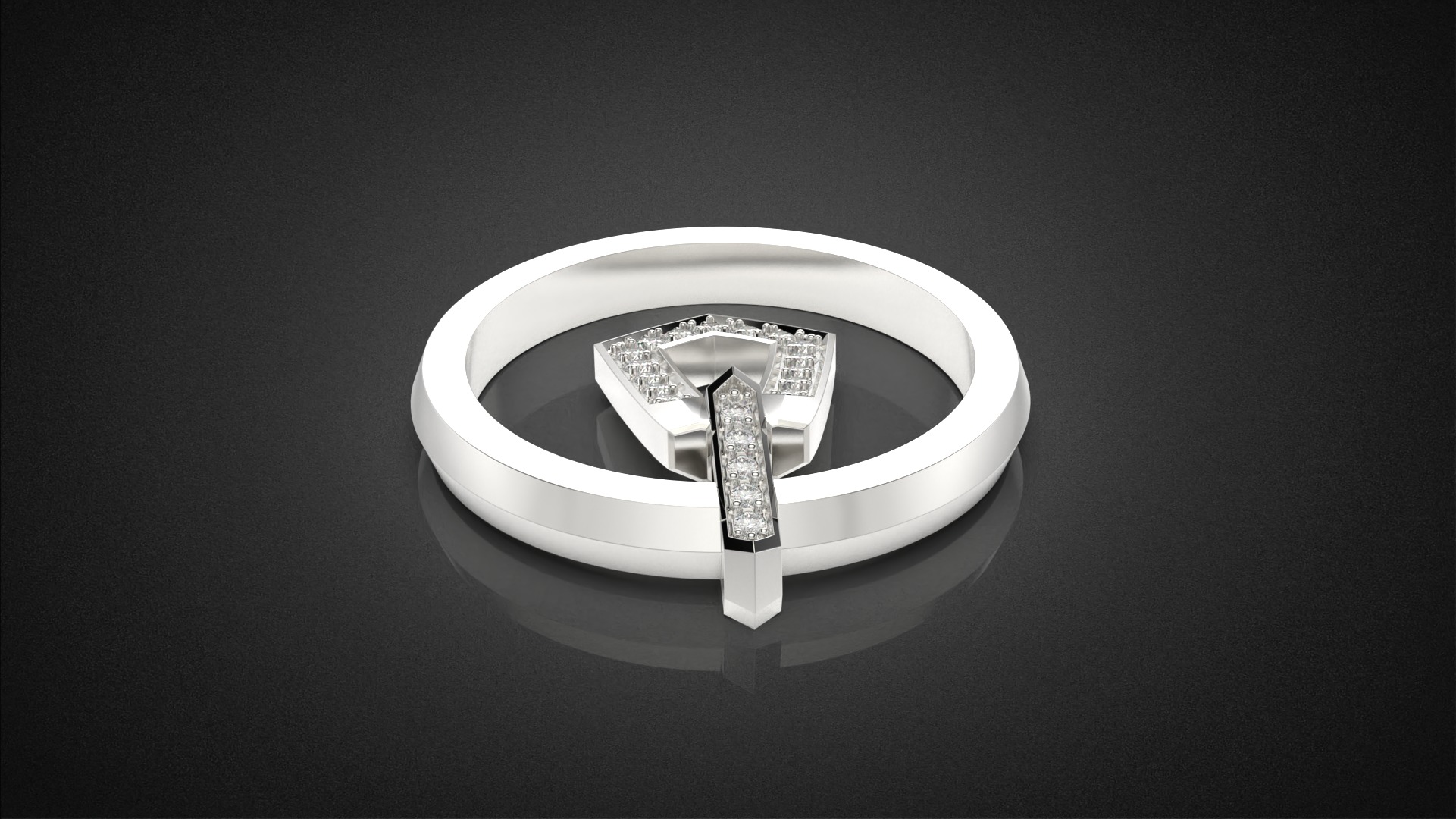 Fashion movable Chains ring all sizes R55 3D print model_19