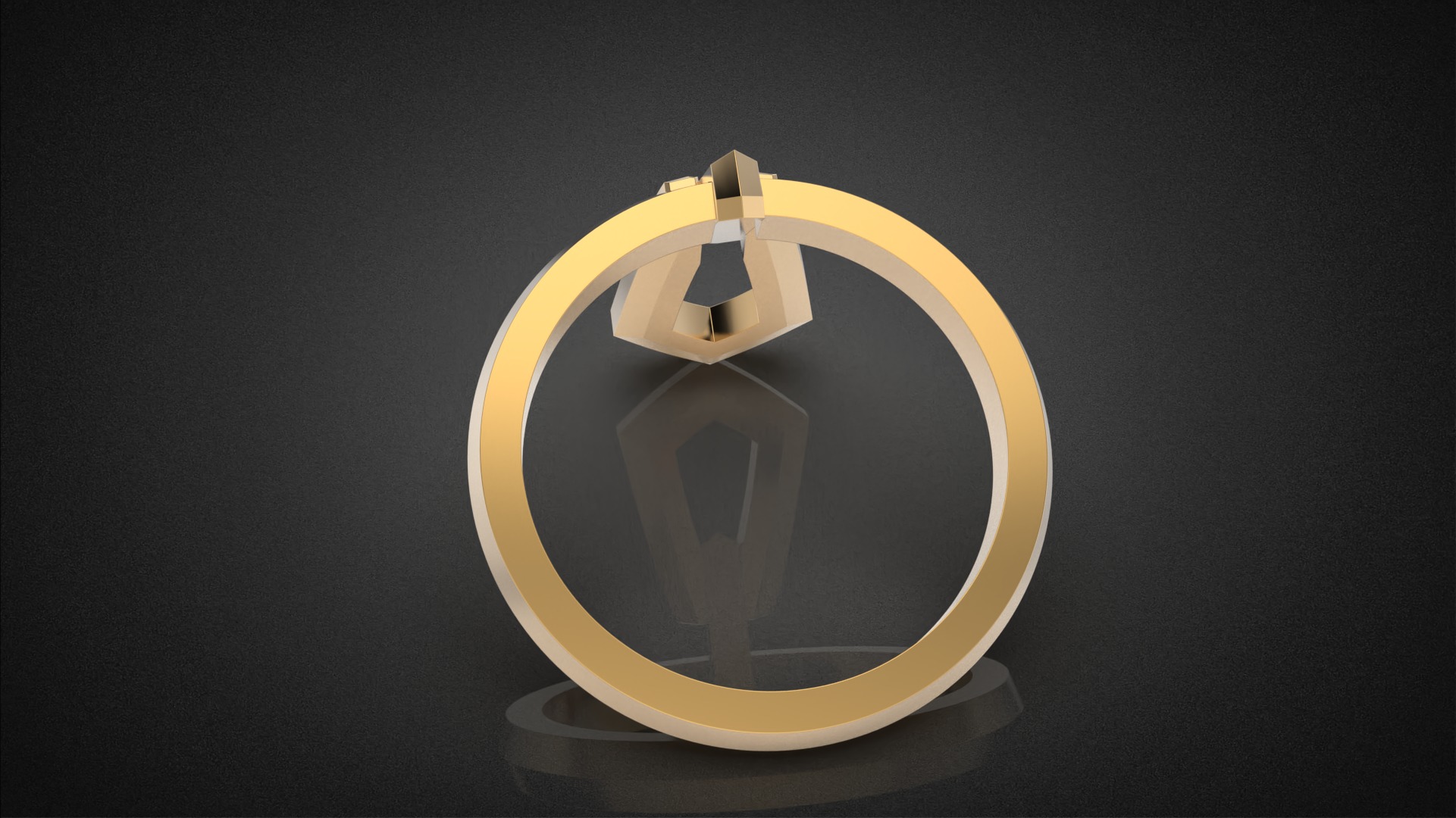 Fashion movable Chains ring all sizes R55 3D print model_9