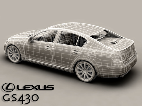 Lexus GS300 430 3D model_8
