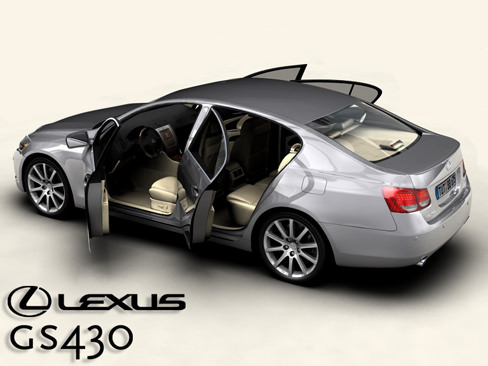 Lexus GS300 430 3D model_4