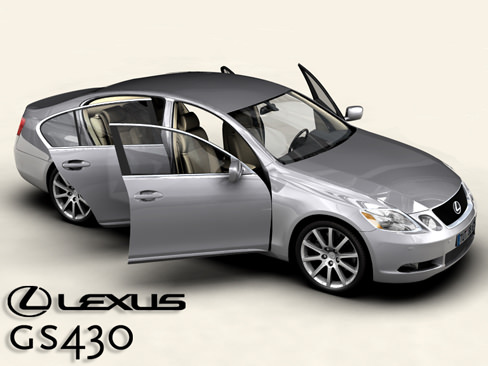 Lexus GS300 430 3D model_3