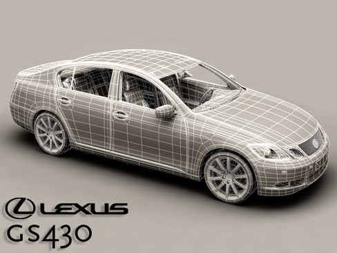 Lexus GS300 430 3D model_7