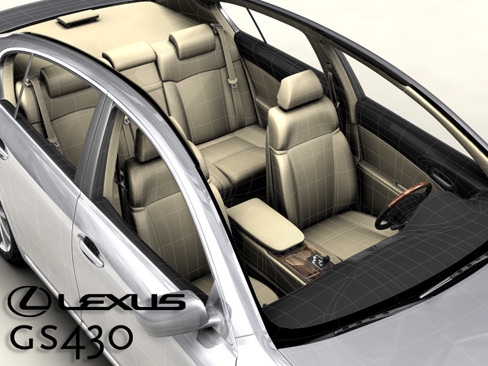 Lexus GS300 430 3D model_5