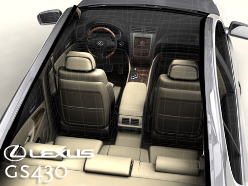 Lexus GS300 430 3D model_6