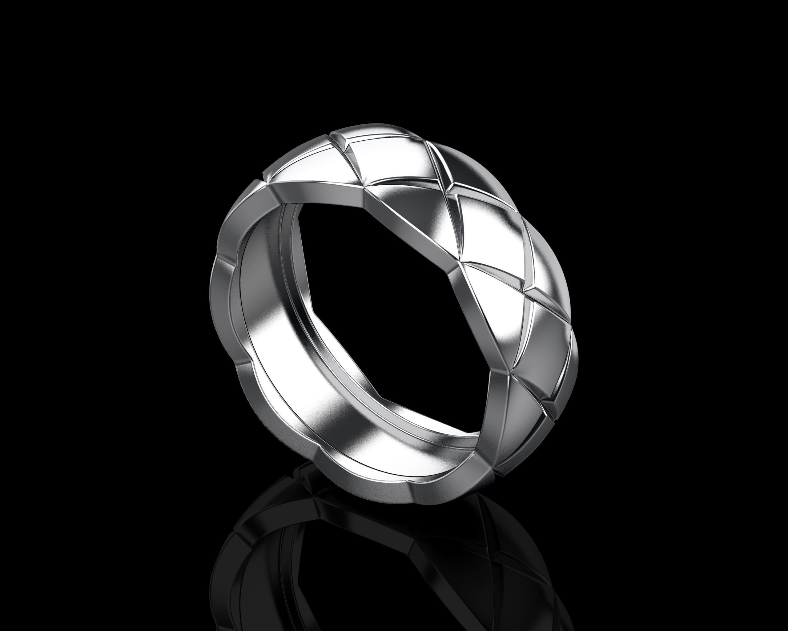 Coco Crush ring 19 - 19-5 Sizes N229 3D print model_15