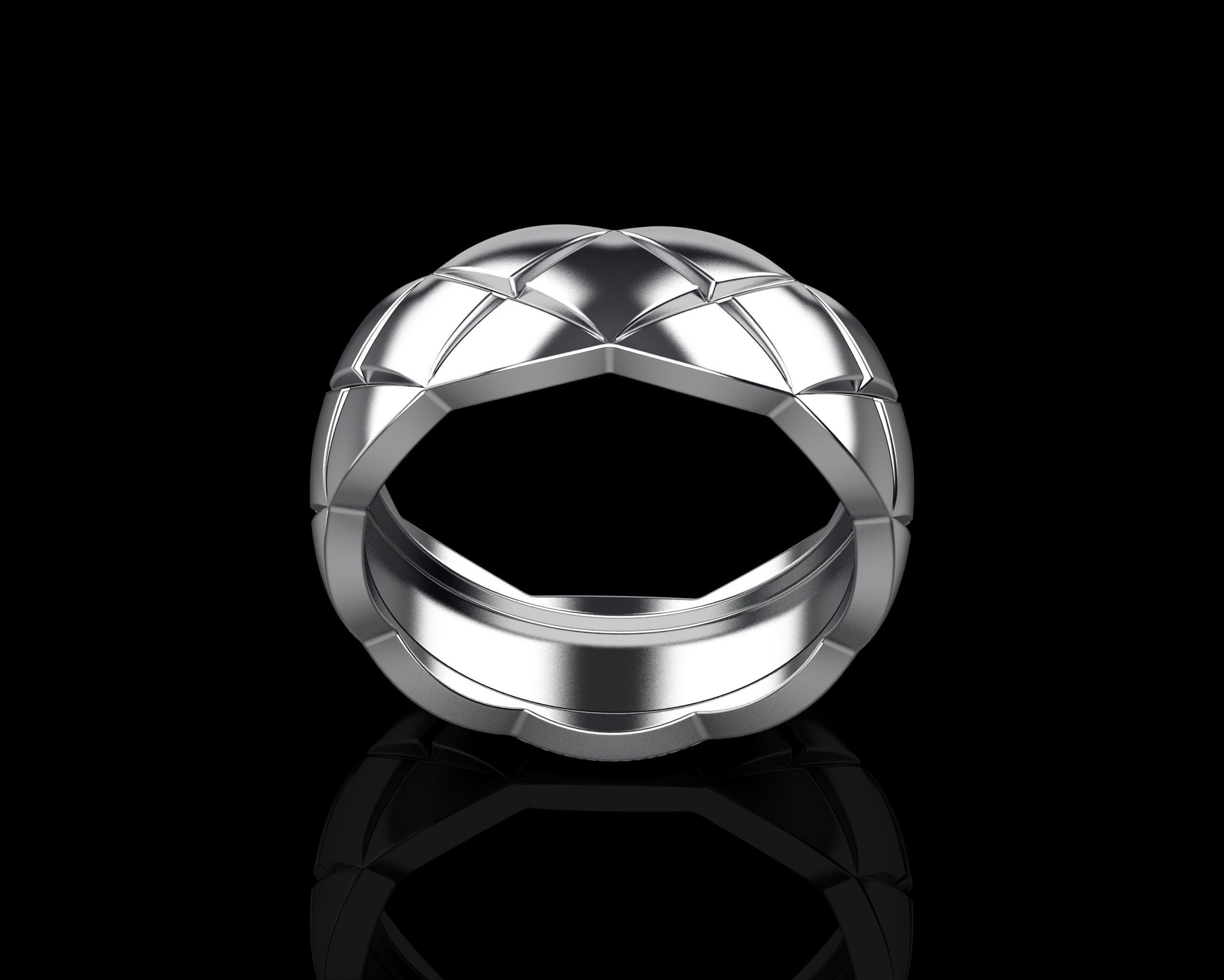 Coco Crush ring 19 - 19-5 Sizes N229 3D print model_16