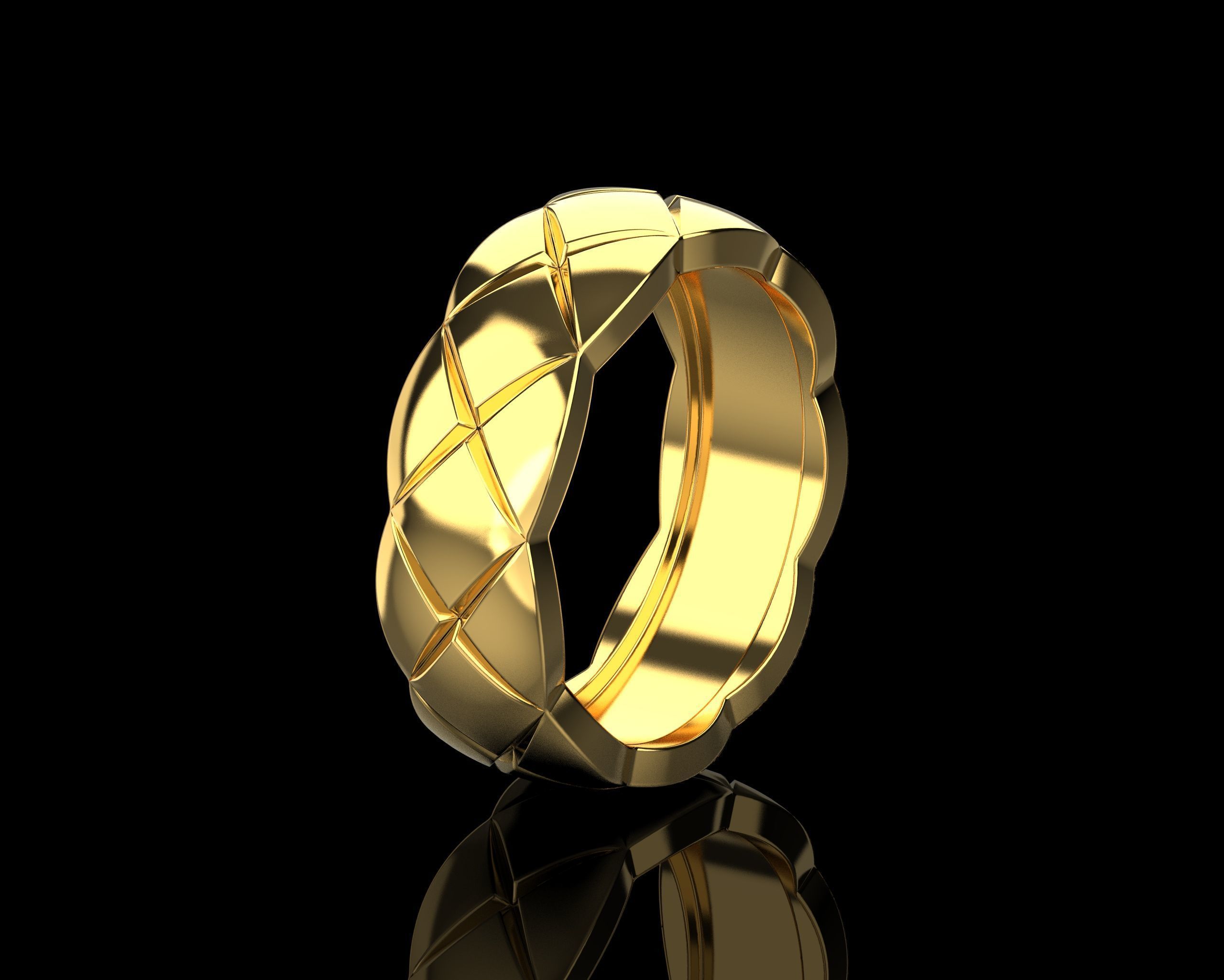 Coco Crush ring 19 - 19-5 Sizes N229 3D print model_13