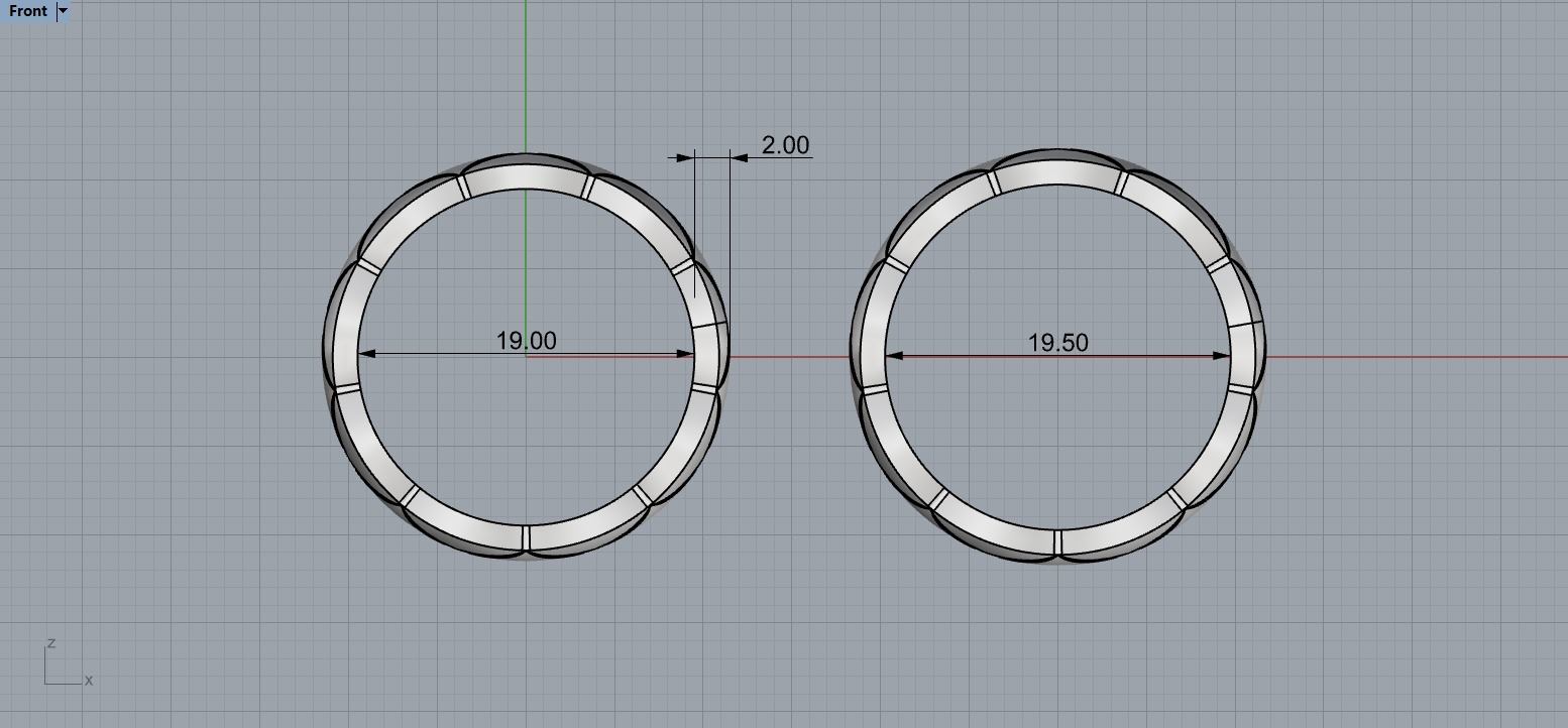 Coco Crush ring 19 - 19-5 Sizes N229 3D print model_6