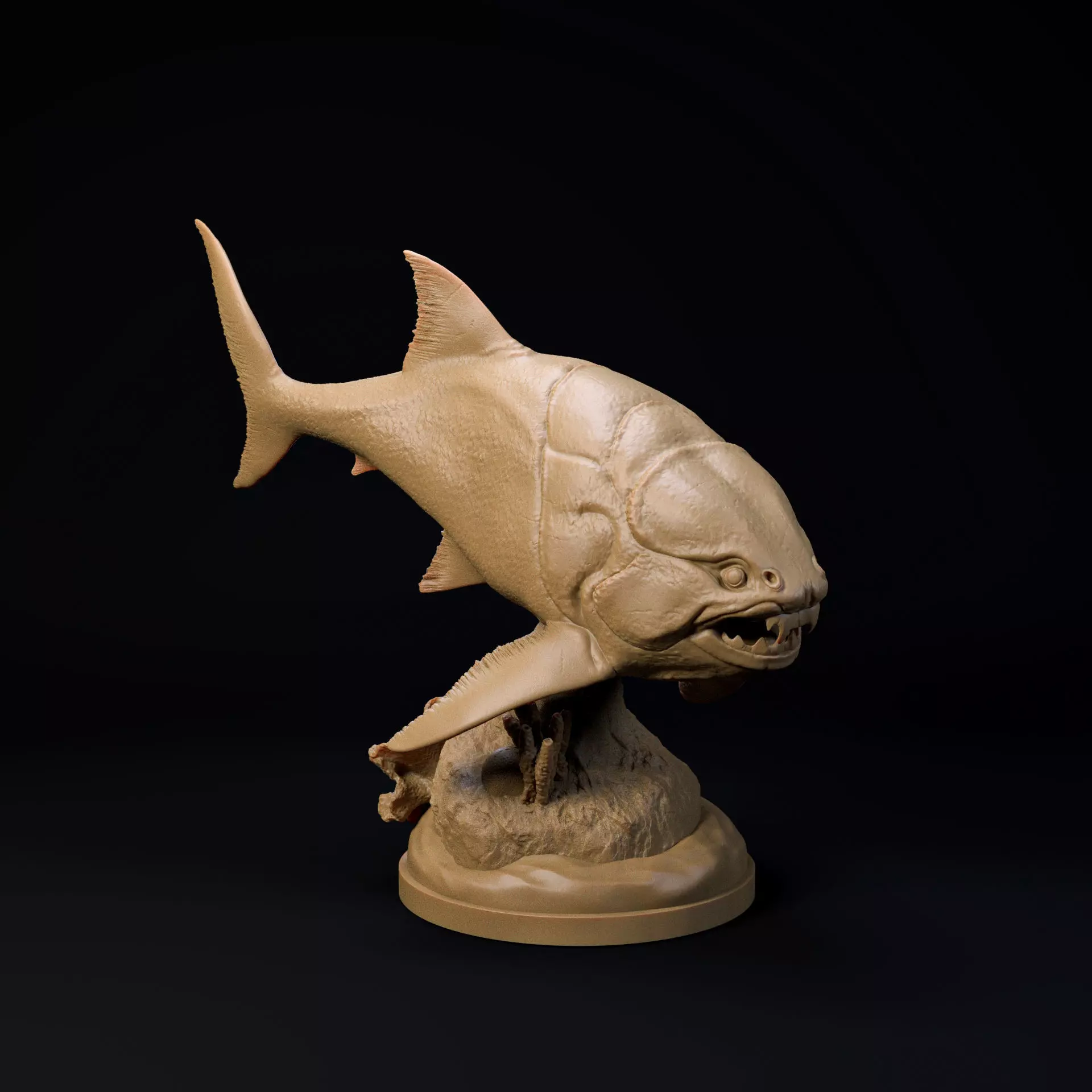 Dunkleosteus 1-35 scale pre-supported prehistoric fish 3D print model