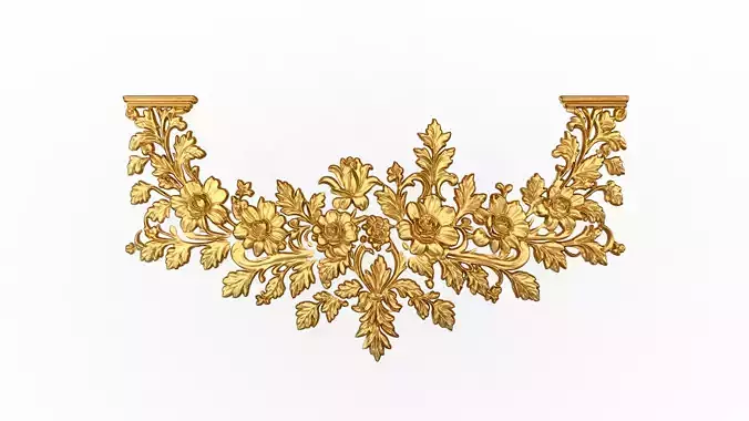 Classic decor ornament carved 58 3D model