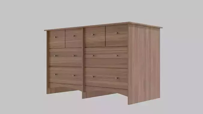 Wooden chest of drawers 05
