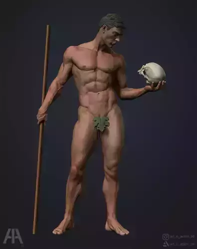 Male anatomy 3D print model