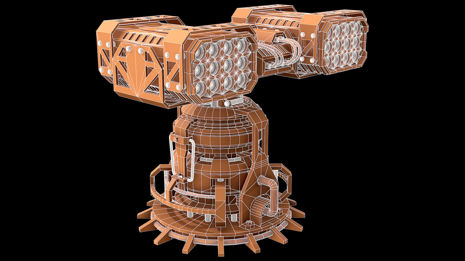 Missile Launcher 2 - Clay 3D model_9