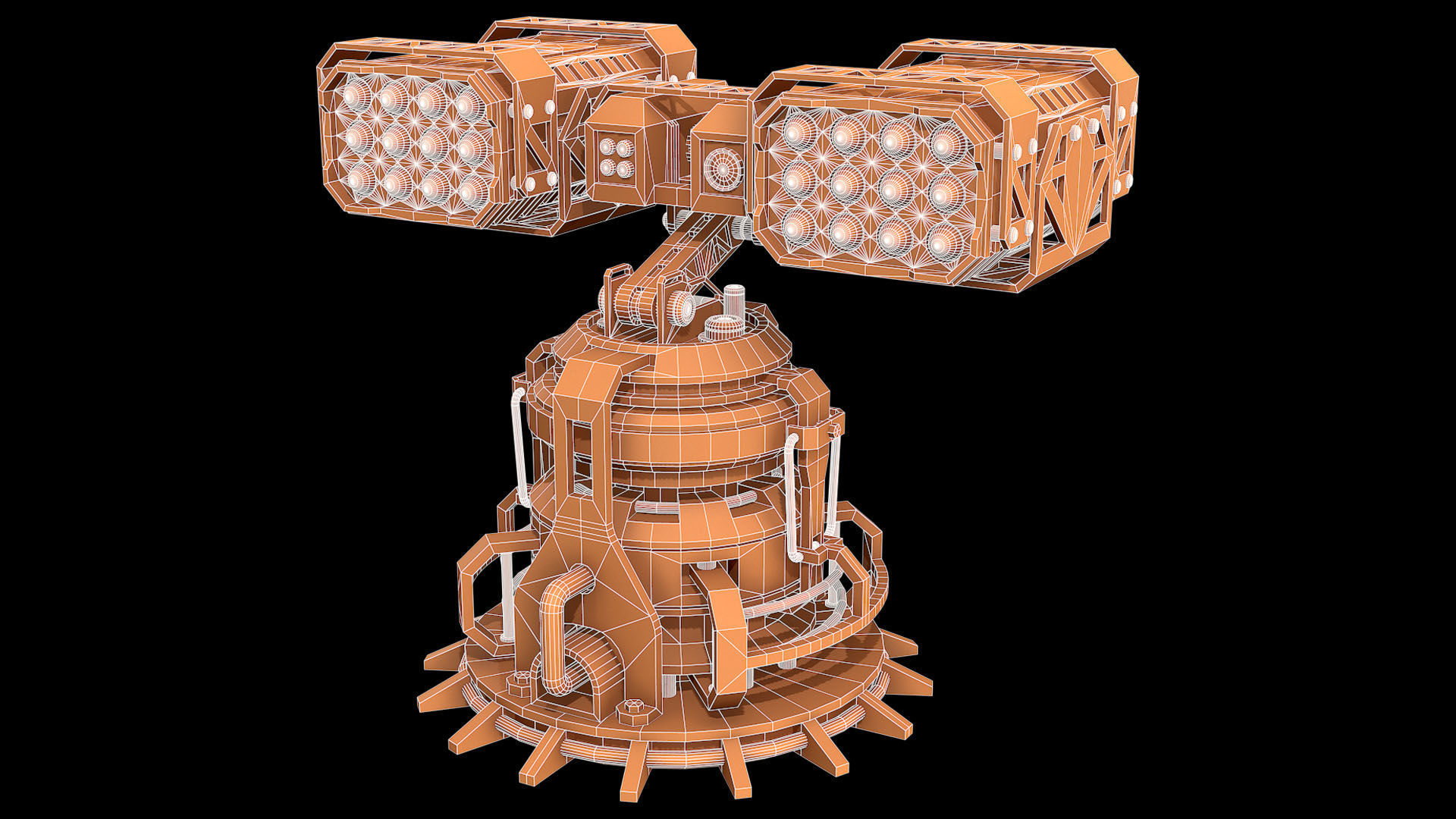 Missile Launcher 2 - Clay 3D model_8