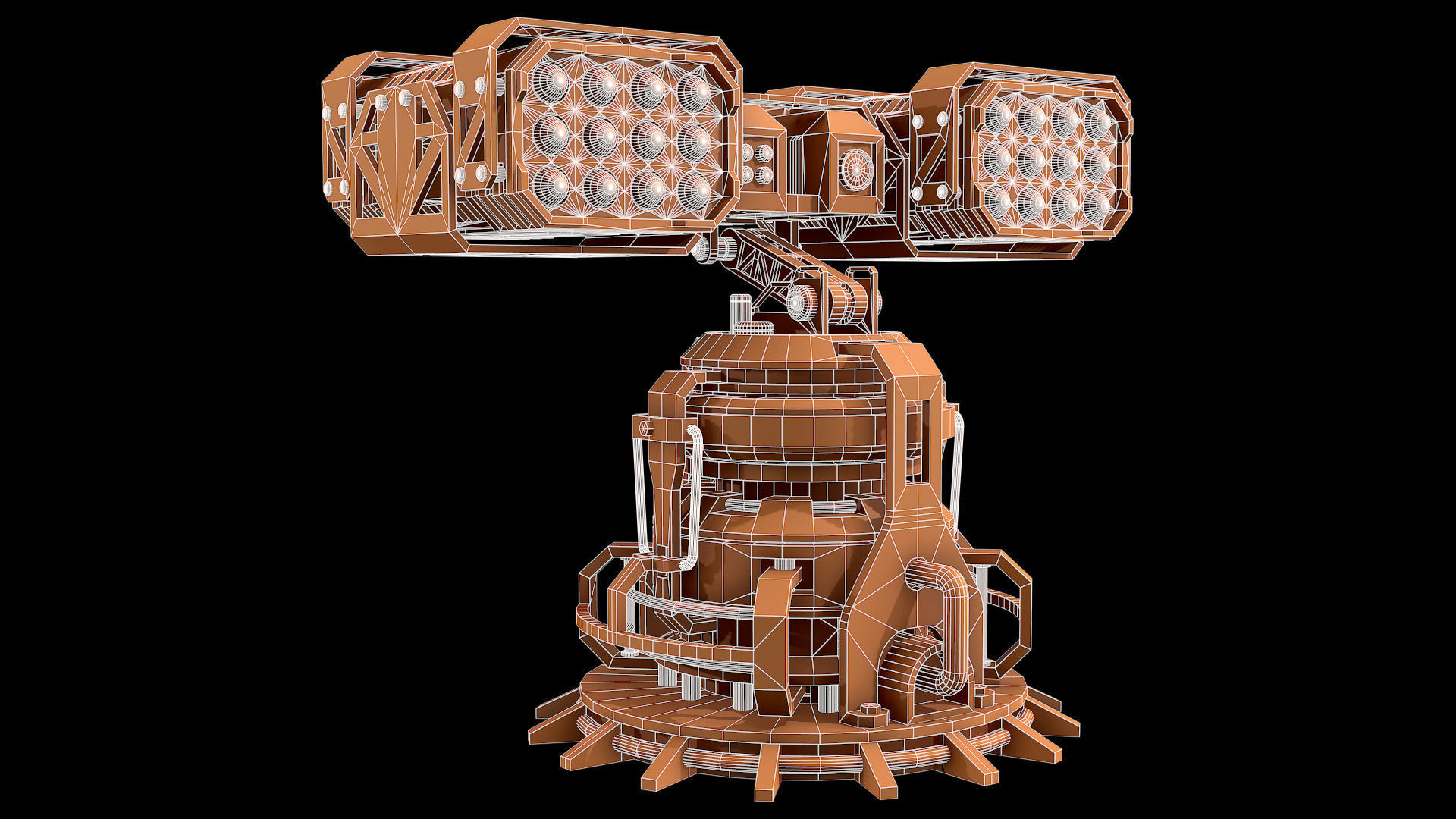 Missile Launcher 2 - Clay 3D model_11