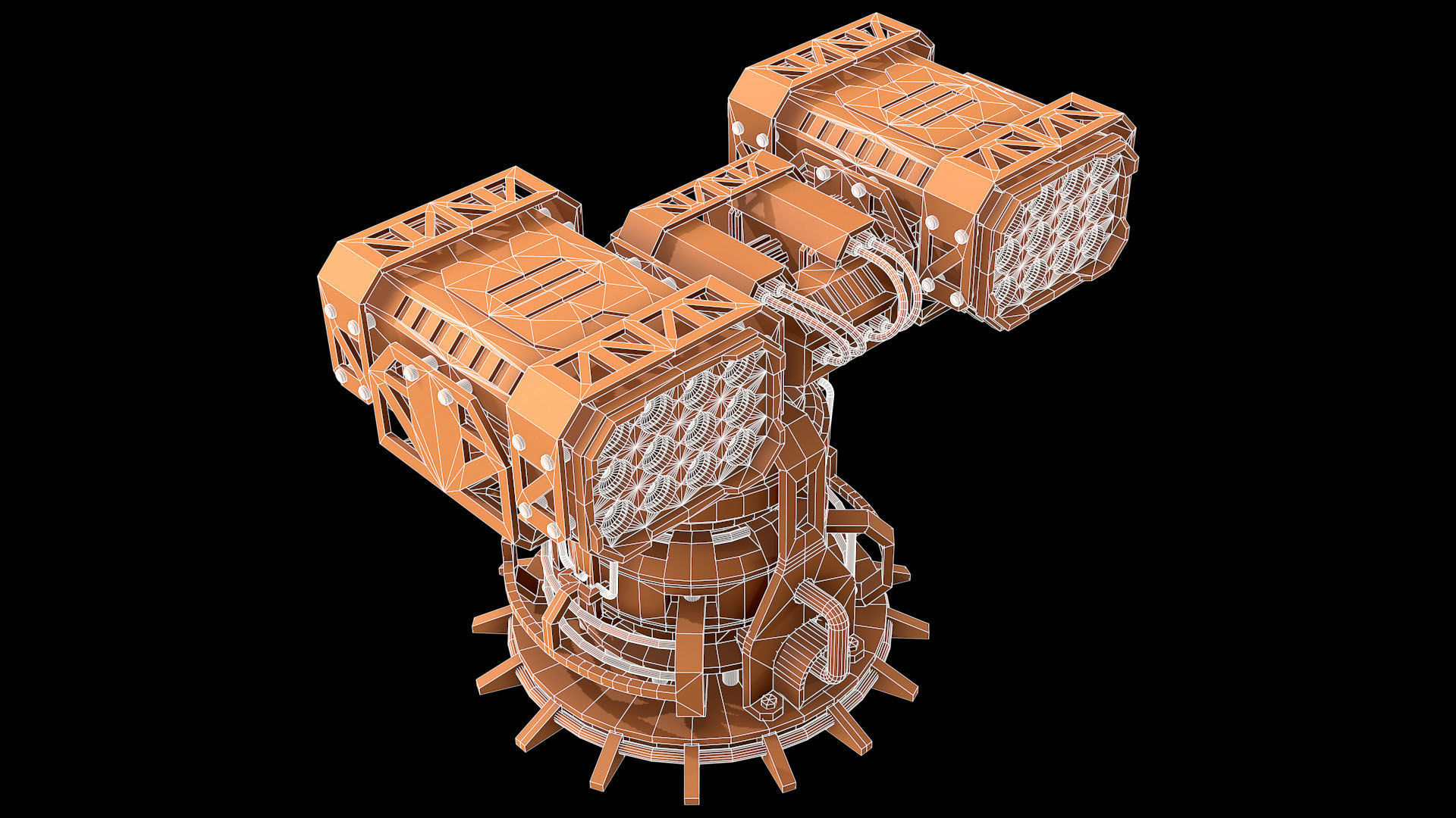 Missile Launcher 2 - Clay 3D model_13