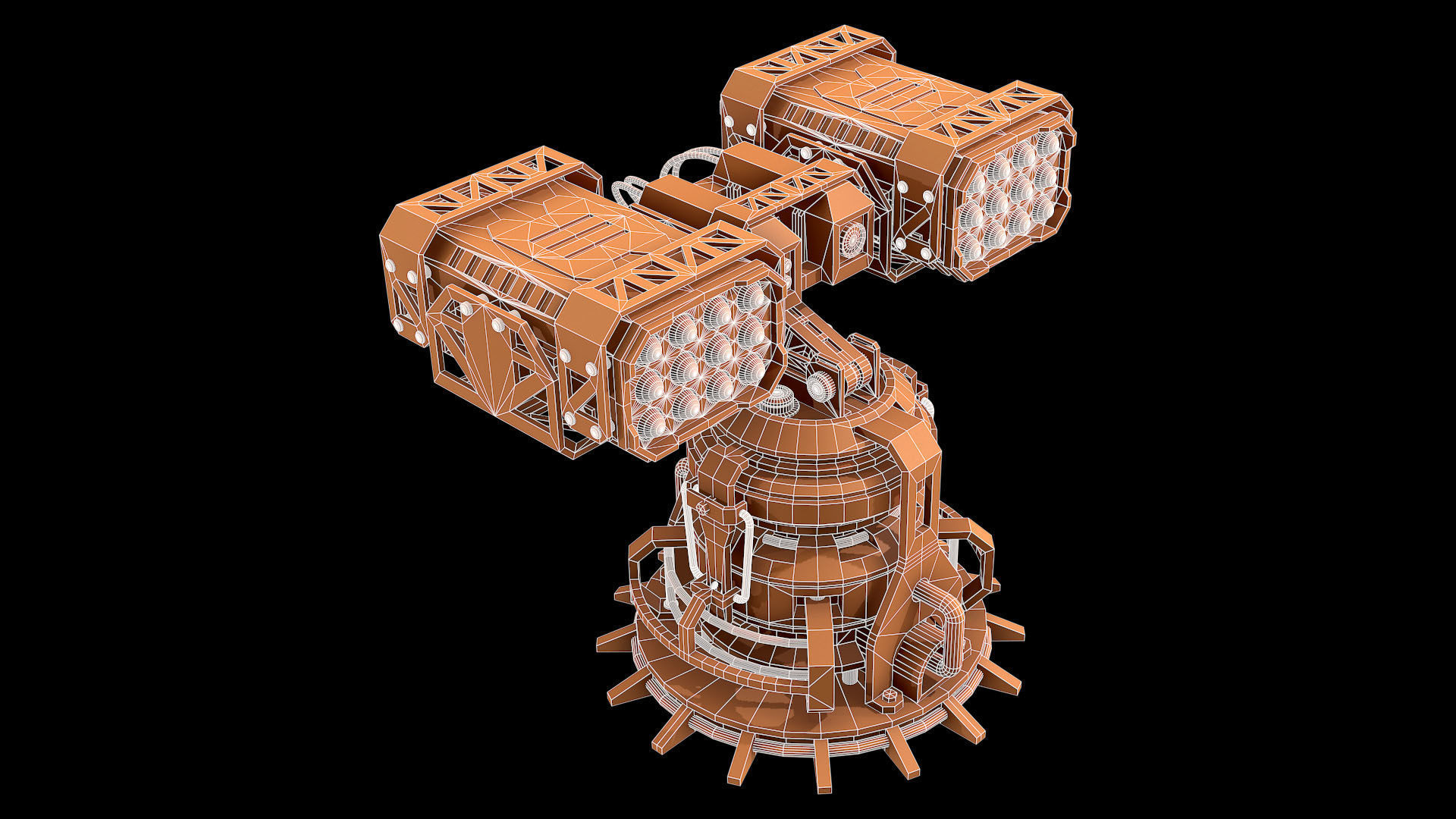 Missile Launcher 2 - Clay 3D model_12