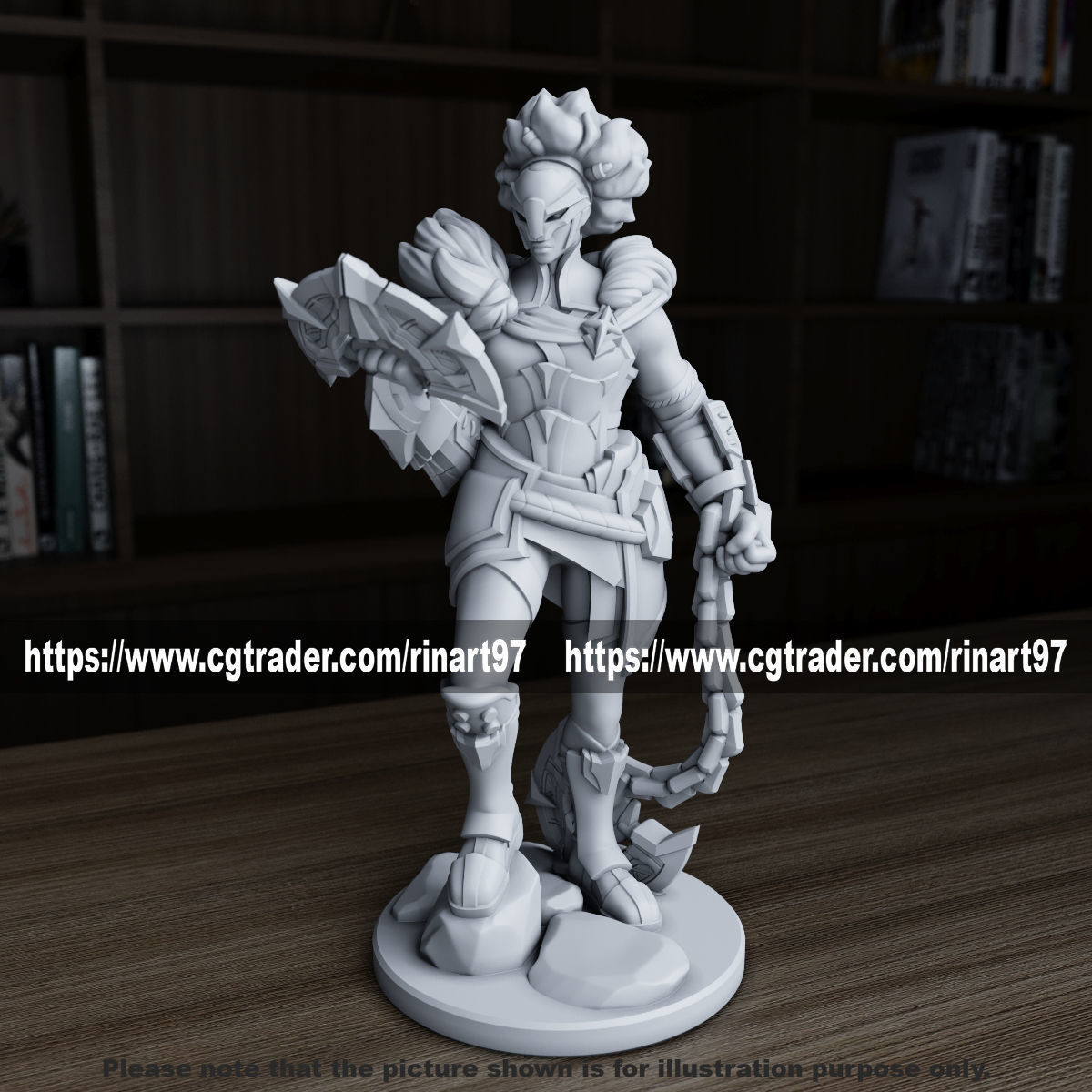 Ambessa 3d print model from league of legends  3D print model_10