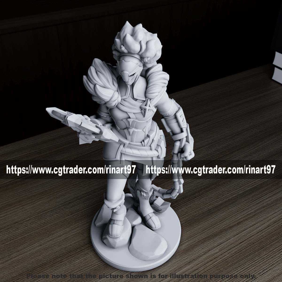 Ambessa 3d print model from league of legends  3D print model_8